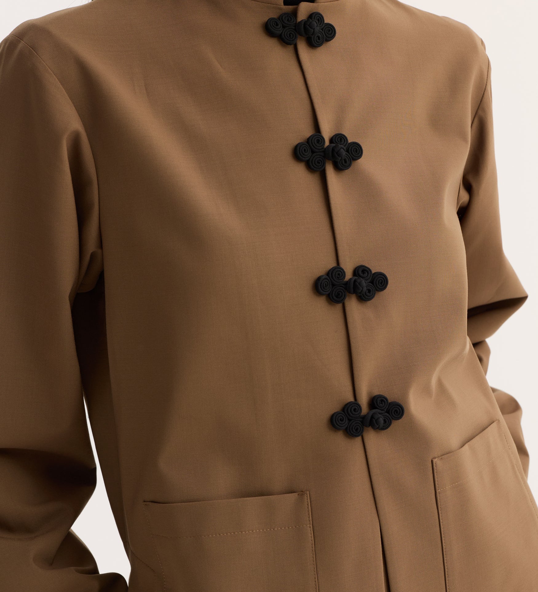 ROHE - Pankou closure jacket | mocha