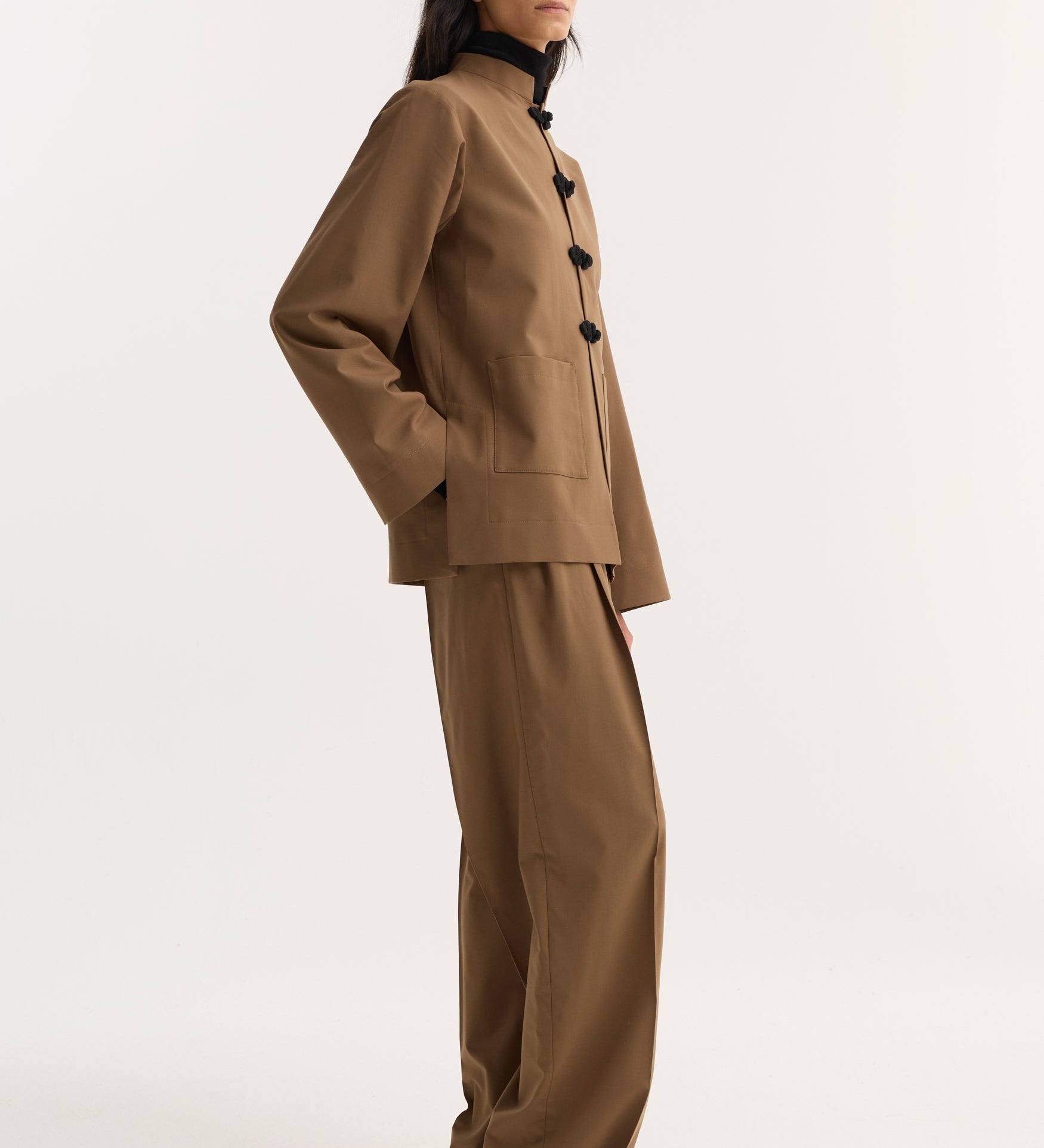 ROHE - Pankou closure jacket | mocha