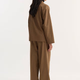 ROHE - Mandarin Jacket | mocha