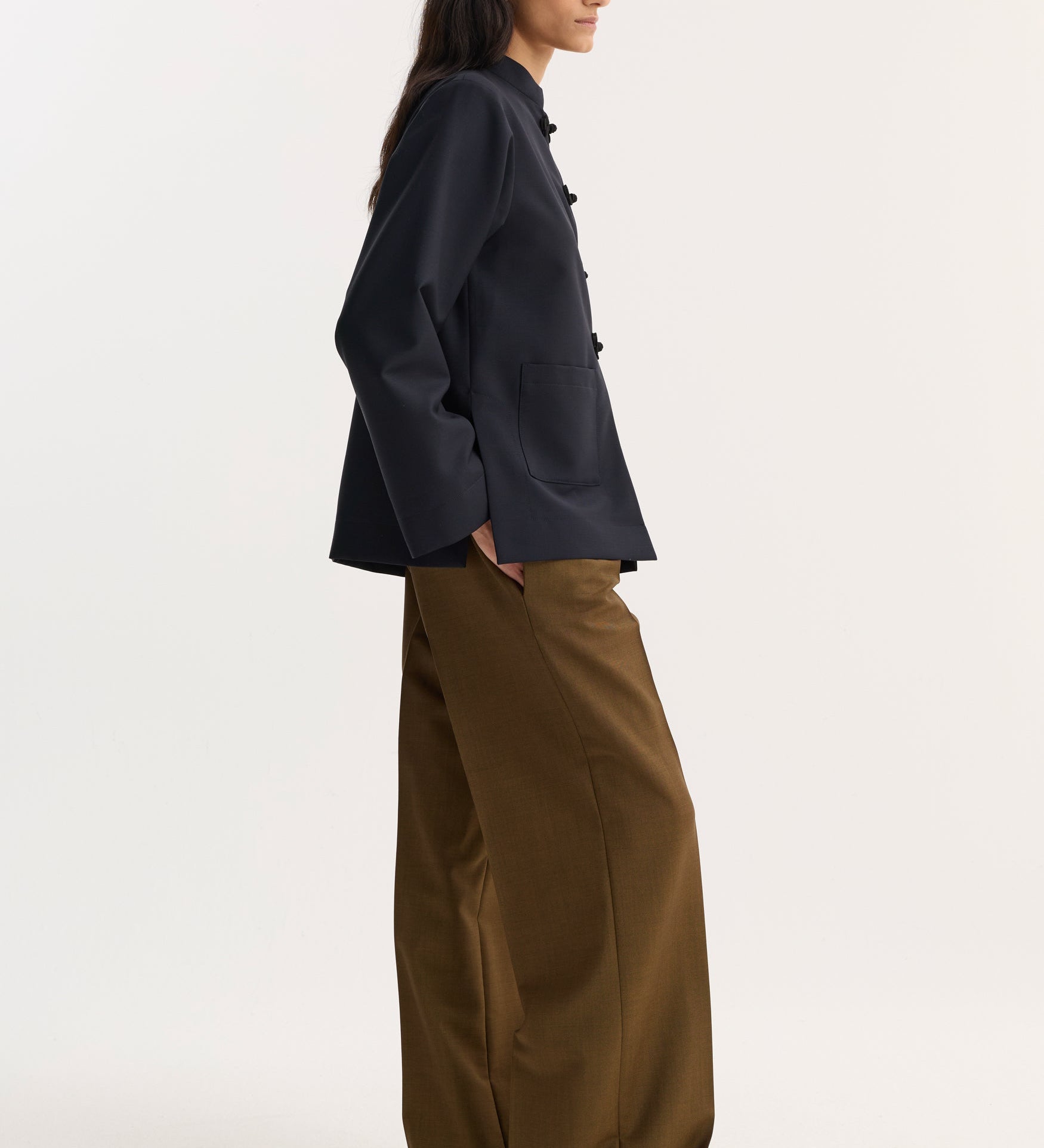 ROHE - Pankou closure jacket | navy