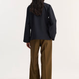 ROHE - Mandarin jacket | navy