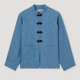 ROHE - Mandarin jacket | ocean blue