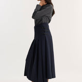 ROHE - Fitted shirt | dark grey melange