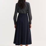 ROHE - Fitted shirt | dark grey melange