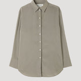 ROHE - Relaxed shaped shirt | light grey stripe