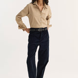 ROHE - Double collar shirt | wheat