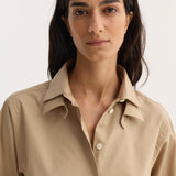 ROHE - Double collar shirt | wheat