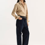 ROHE - Double collar shirt | wheat