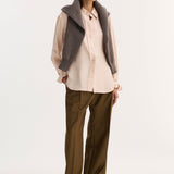 ROHE - Silk shaped shirt | rose