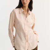 ROHE - Silk shaped shirt | rose