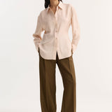 ROHE - Silk shaped shirt | rose