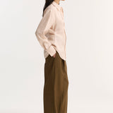 ROHE - Silk shaped shirt | rose