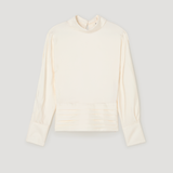 ROHE - Tuxedo silk top | cream
