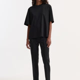 ROHE - Oversized cotton silk t - shirt | black