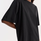 ROHE - Oversized cotton silk t - shirt | black