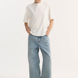 ROHE - Oversized cotton silk t-shirt | off white