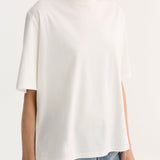 ROHE - Oversized cotton silk t-shirt | off white