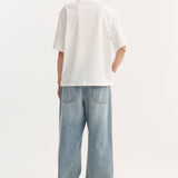 ROHE - Oversized cotton silk t-shirt | off white