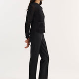 ROHE - Plissé cardigan | black