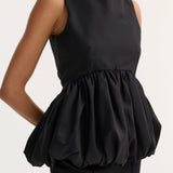 ROHE - Voluminous boat-neck top | black