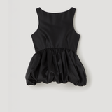 ROHE - Voluminous boat-neck top | black