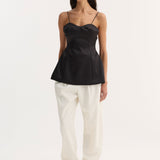 ROHE - Bustier top | black