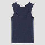 ROHE - Bustier shaped knitted top | navy