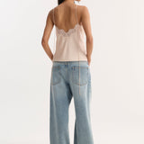 ROHE - Lace silk camisole | rose