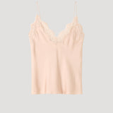 ROHE - Lace silk camisole | rose