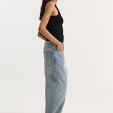 ROHE - Merino scoop neck top | black