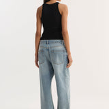 ROHE - Merino scoop neck top | black