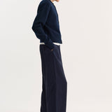 ROHE - Short boiled cardigan | navy