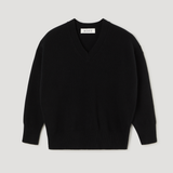 ROHE - V-neck knitted jumper | black