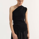 ROHE - Off-shoulder top | black