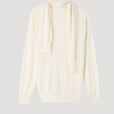 ROHE - Twisted scarf jumper | cream
