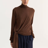 ROHE - 4-sleeved knitted jumper | brown