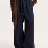 ROHE - Wide leg silk trousers | night