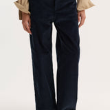 ROHE - Relaxed corduroy trousers | night