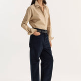 ROHE - Relaxed corduroy trousers | night