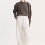 ROHE - Loose fit track pants | optic white