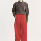 ROHE - Balloon track pants | red