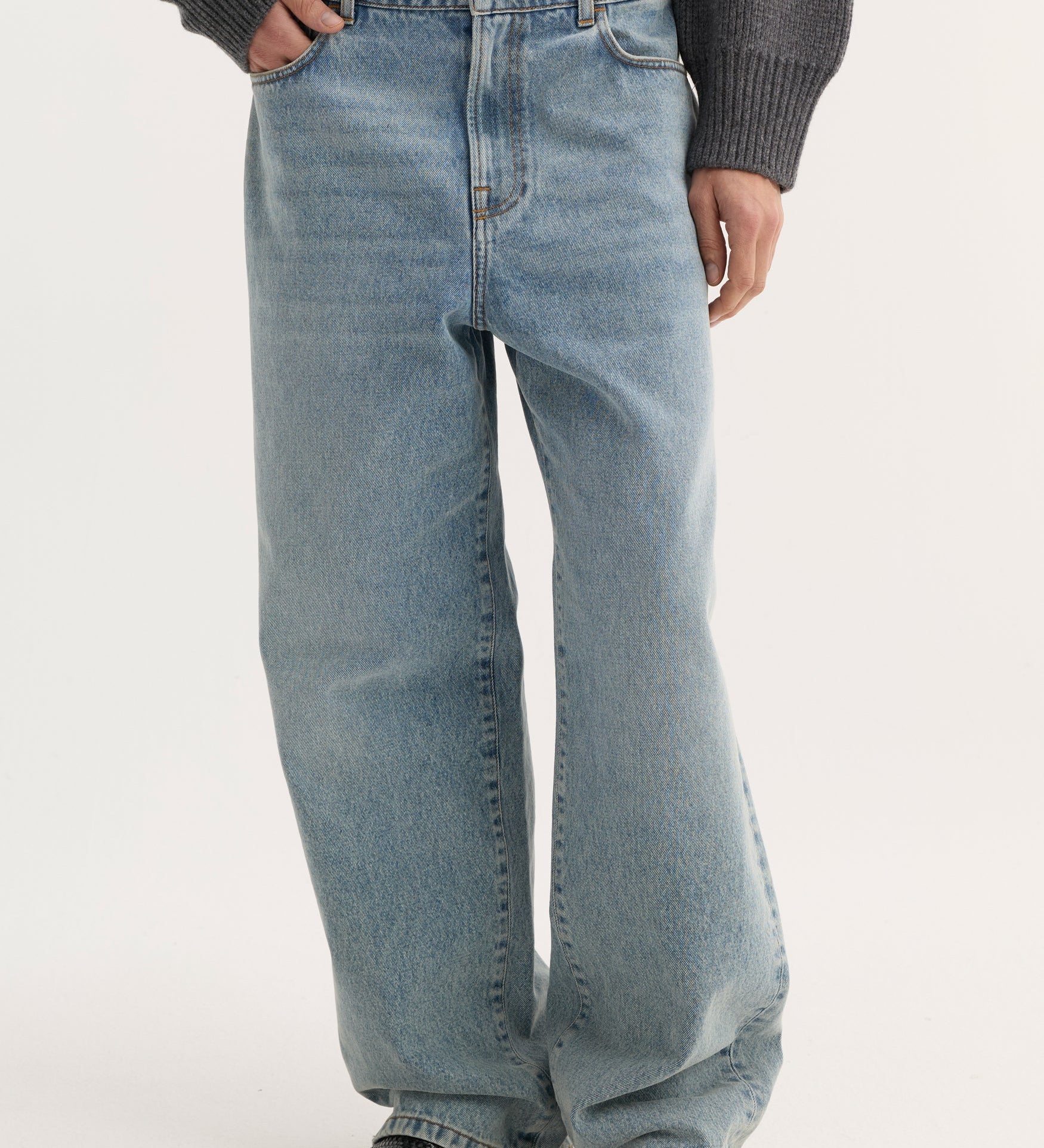 ROHE - Baggy fit denim | classic blue