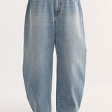 ROHE - Sculptural denim trousers | classic blue