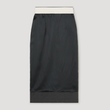 ROHE - Inside-out skirt | dark grey melange