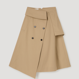 ROHE - Deconstructed trench skirt | sand