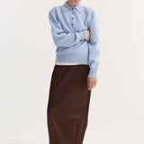 ROHE - Balloon column skirt | espresso