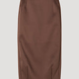ROHE - Balloon column skirt | espresso