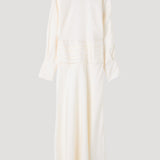 ROHE - Tuxedo silk dress | cream