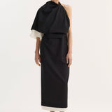 ROHE - Draped open back dress | black
