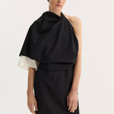 ROHE - Draped open back dress | black